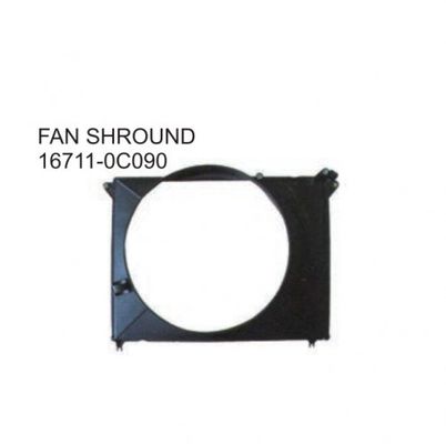 Fener Radiator Auto Shroud Untuk TOYOTA HILUX 16711-0C090 Kinerja yang sangat baik