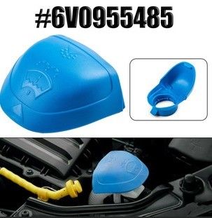 6V0955485 Plastik Biru Mobil Windshield Wiper Washer Tangki Tangki Cairan Tutup untuk Audi VW SKODA