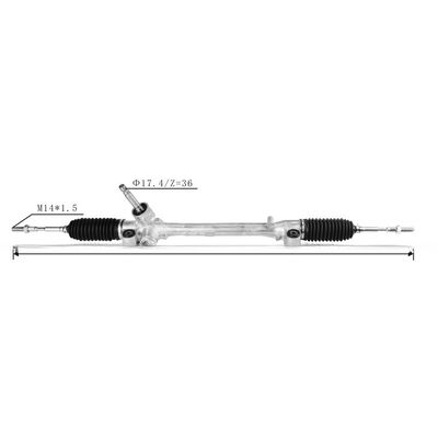 Tahun 2019- TOYOTA EU Mobil Fitting Steering Rack untuk Toyota Yaris NCP150 NCP151 45510-0D490