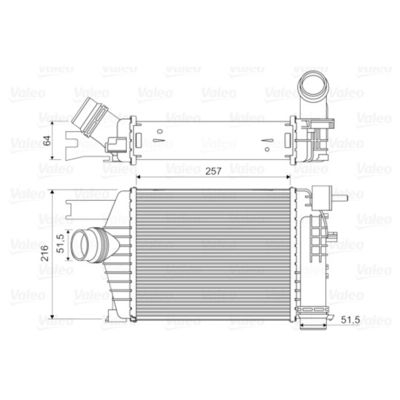 14461-1381R Intercooler Assy Untuk Renault Captur Clio IVV Duster 1.5 DCI 2013